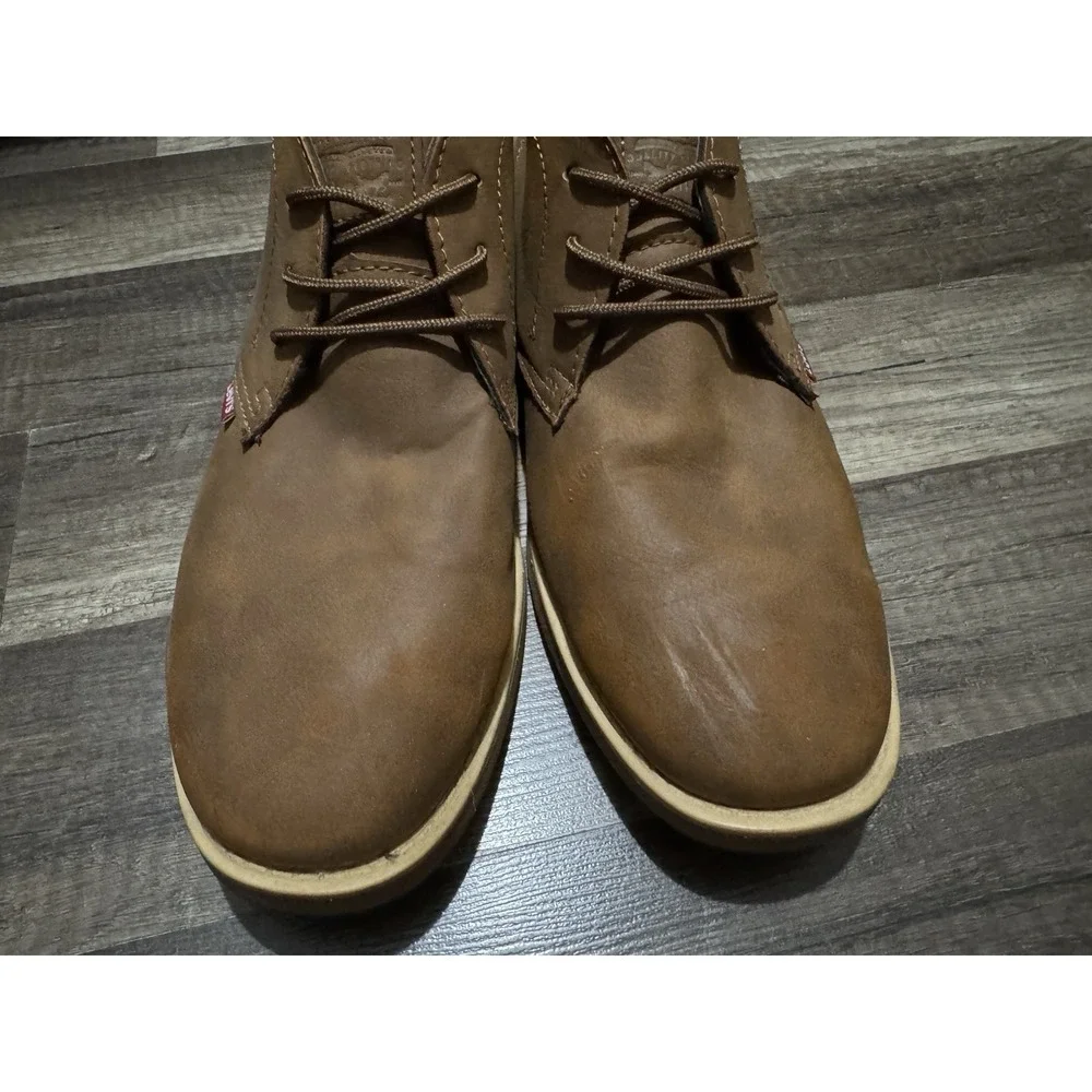 Levis Sonoma Wax 518815-DKTN Mens Size 11 Brown Mid Top Lace Up‎ Chukkas Boots